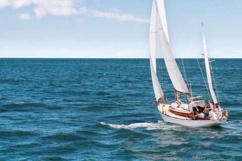 Ketch under sail